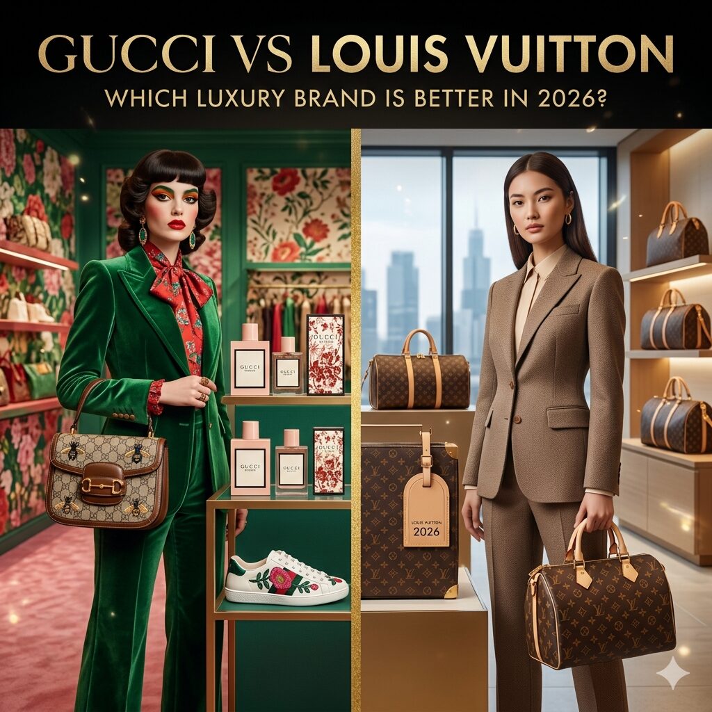 Read more about the article Gucci vs Louis Vuitton – Which Luxury Brand is Better in 2026?